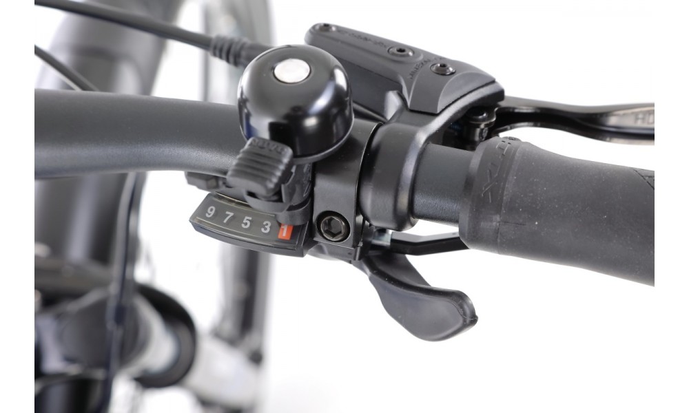 Rower trekkingowy elektryczny Haibike Trekking 4 Mid - granatowy-czarny