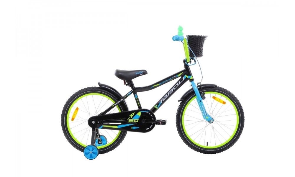 Rower dziecięcy Tabou Rocket Alu 20 - czarny-niebieski