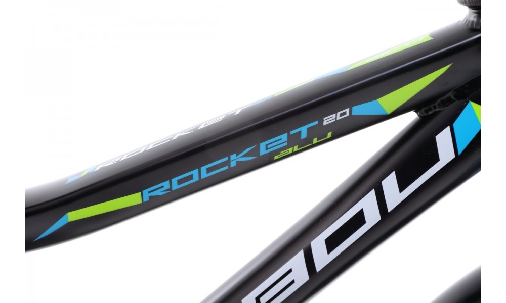 Rower dziecięcy Tabou Rocket Alu 20 - czarny-niebieski