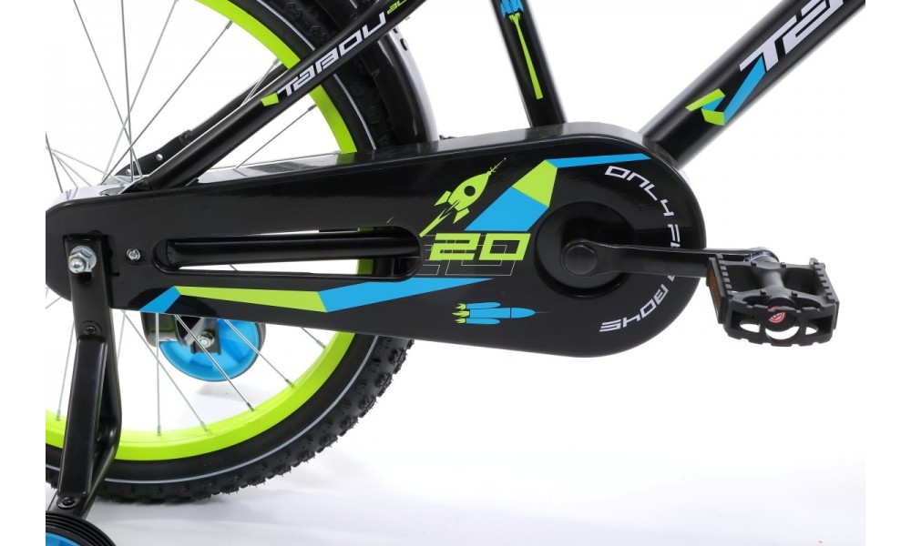 Rower dziecięcy Tabou Rocket Alu 20 - czarny-niebieski