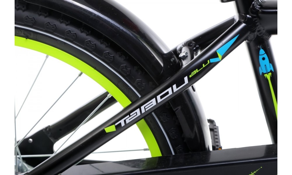 Rower dziecięcy Tabou Rocket Alu 20 - czarny-niebieski