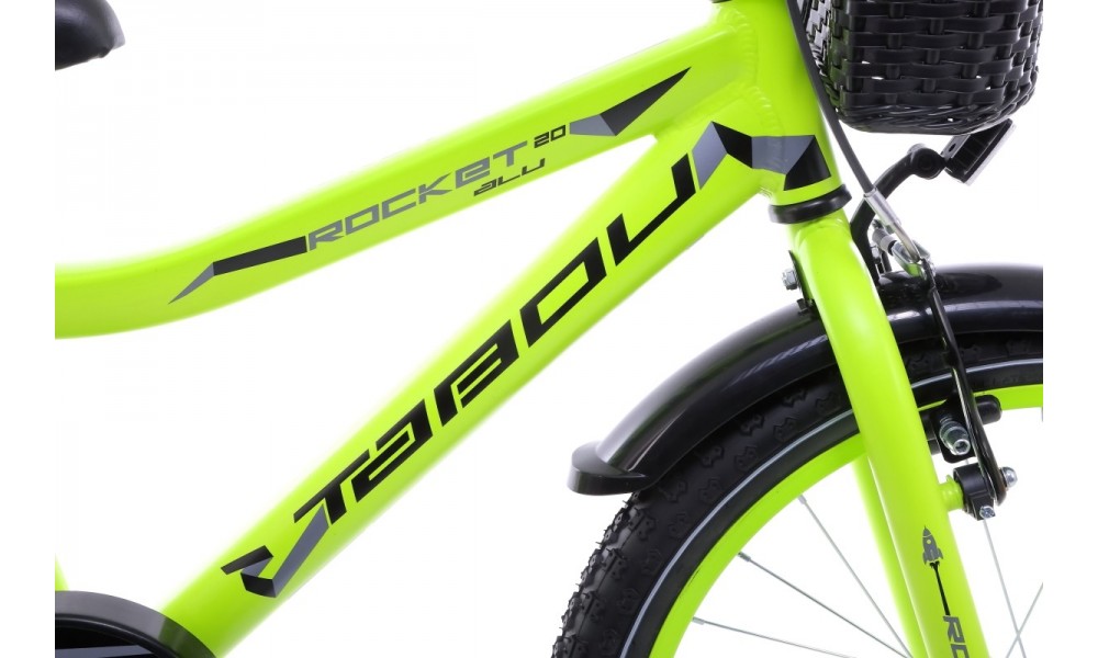 Rower dziecięcy Tabou Rocket Alu 20 - czarny-zielony
