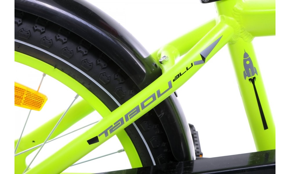 Rower dziecięcy Tabou Rocket Alu 20 - czarny-zielony