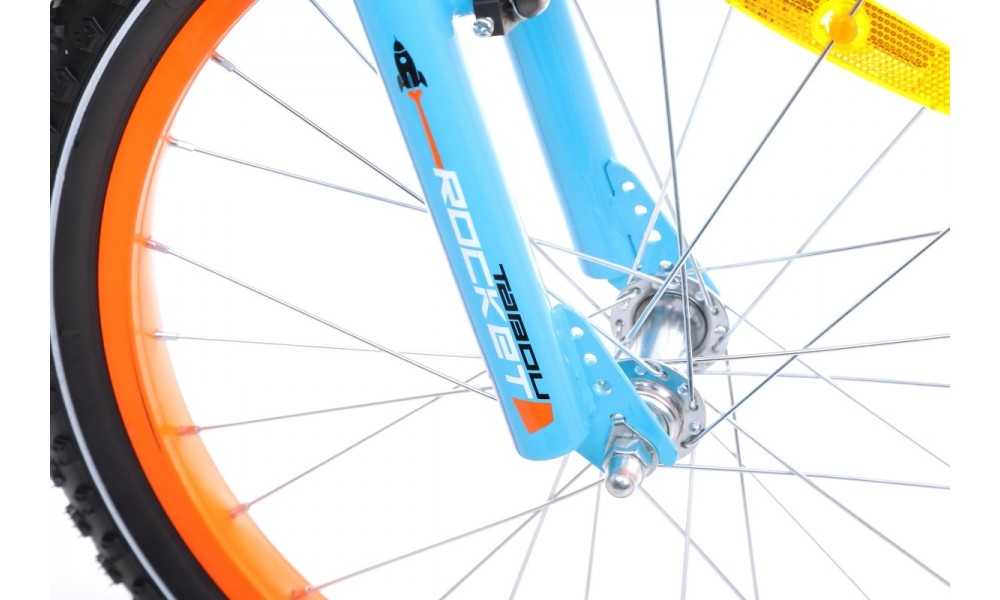 Rower dziecięcy Tabou Rocket Alu 20 - czarny-pomarańczowy