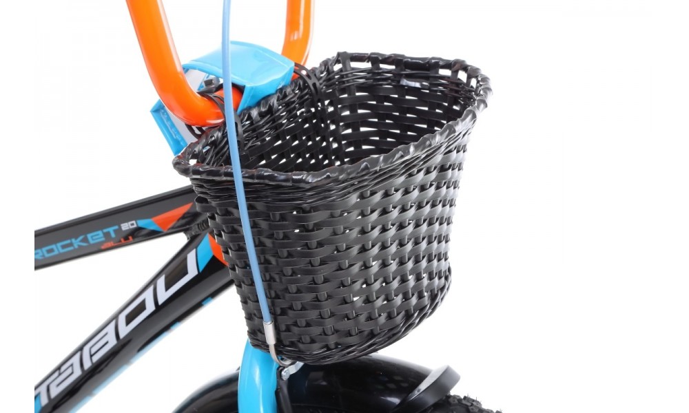 Rower dziecięcy Tabou Rocket Alu 20 - czarny-pomarańczowy