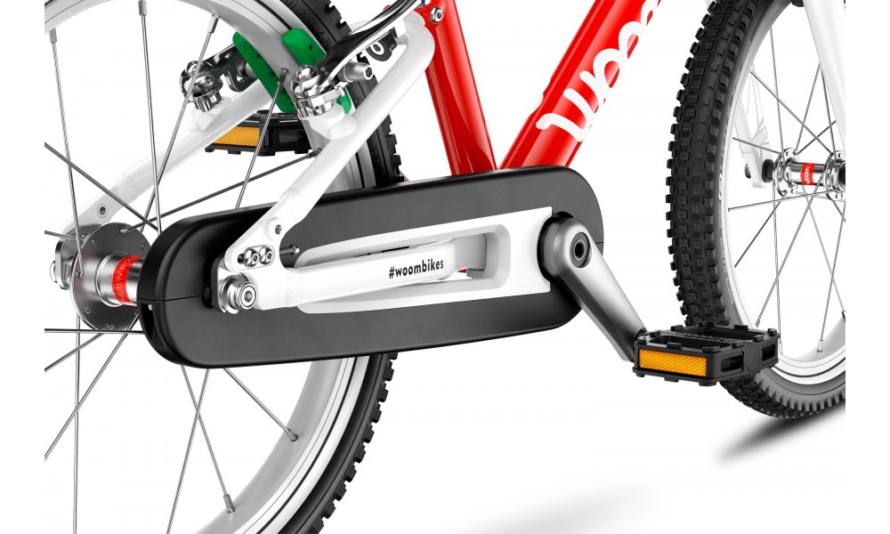 Rower dziecięcy Woom 3 16" - czerwono-biały