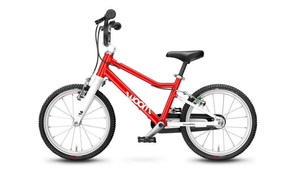 Rower dziecięcy Woom 3 16" - czerwono-biały