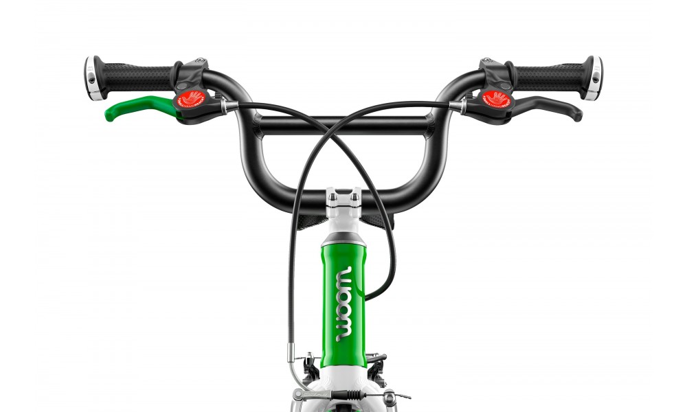 Rower dziecięcy Woom 3 16" - zielono-biały