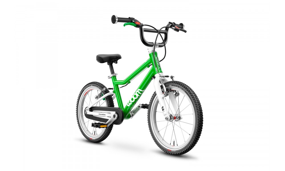 Rower dziecięcy Woom 3 16" - zielono-biały