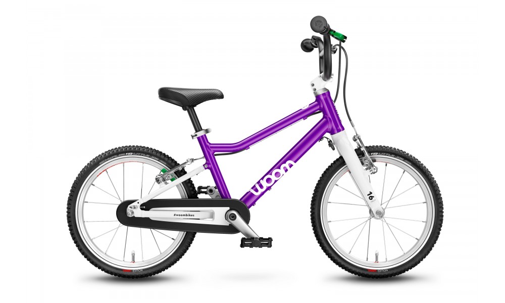 Rower dziecięcy Woom 3 16" - fioletowo-biały