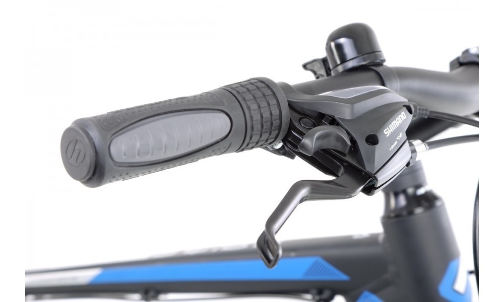 Rower crossowy Unibike Prime Man  - czarny-niebieski