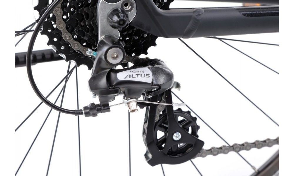 Rower crossowy Unibike Prime Man  - czarny-niebieski