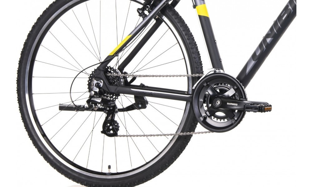 Rower crossowy Unibike Prime Man  - czarny-żółty