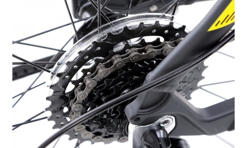 Rower crossowy Unibike Prime Man  - czarny-żółty