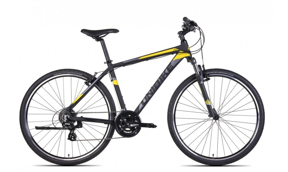 Rower crossowy Unibike Prime Man  - czarny-żółty