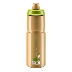 Bidon Elite Jet Green 750ml - brązowy-biały 1