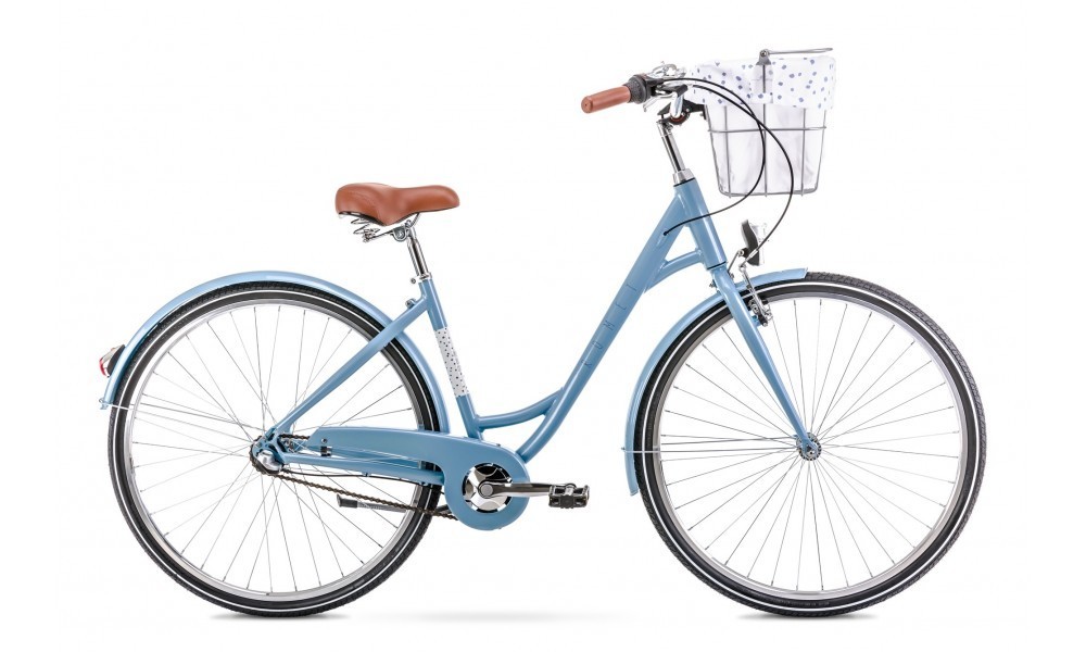 Rower miejski Romet Pop Art Eco 28 - niebieski
