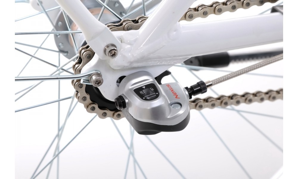 Rower miejski Romet Luiza Classic  - biały