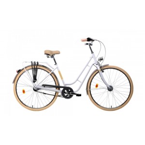 Rower miejski Romet Luiza Classic  - biały 1