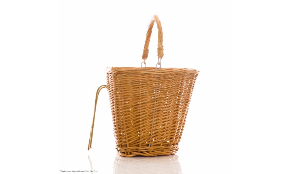 Kosz rowerowy przedni Wiklina zawieszany na hak