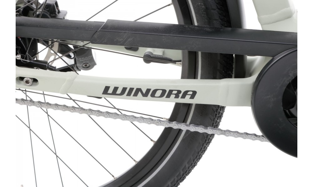 Rower trekkingowy elektryczny Winora Sinus N5f Eco Gent - szary