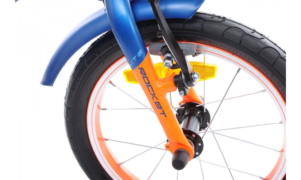 Rower dziecięcy Tabou Rocket Alu Lite 14  - niebiesko-pomarańczowy