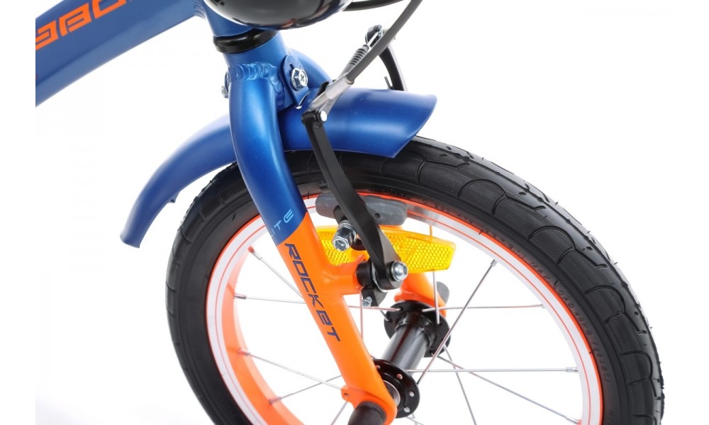 Rower dziecięcy Tabou Rocket Alu Lite 14  - niebiesko-pomarańczowy