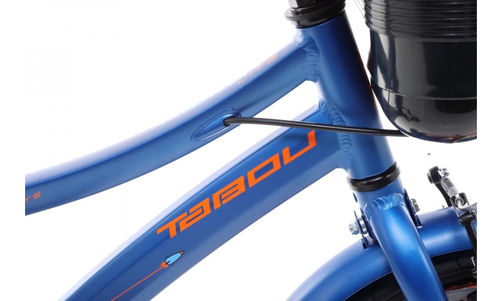 Rower dziecięcy Tabou Rocket Alu Lite 14  - niebiesko-pomarańczowy