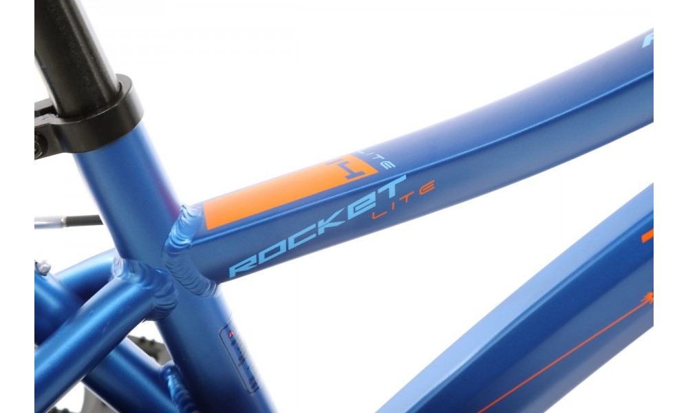 Rower dziecięcy Tabou Rocket Alu Lite 14  - niebiesko-pomarańczowy