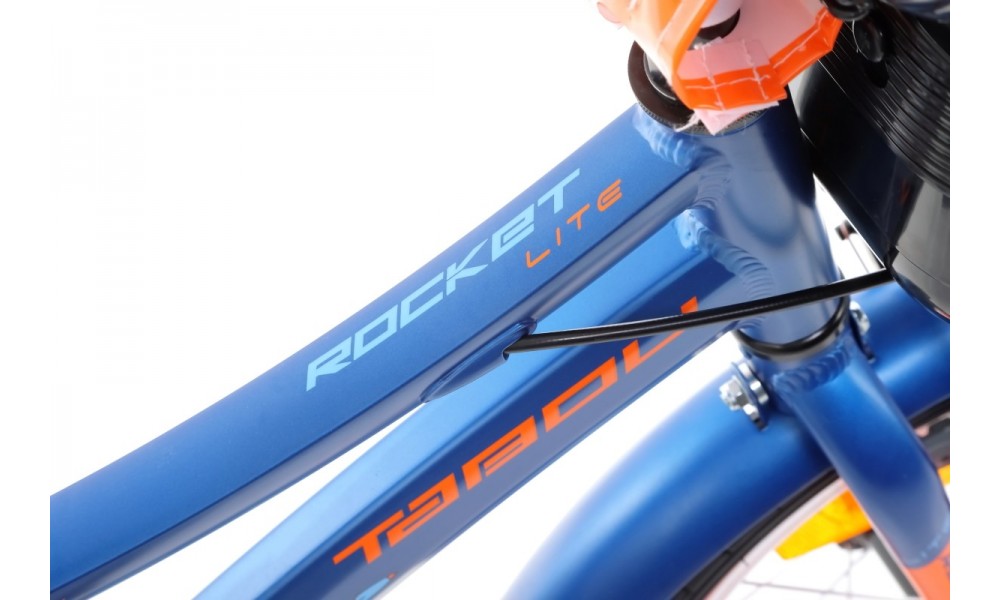 Rower dziecięcy Tabou Rocket Alu Lite 14  - niebiesko-pomarańczowy