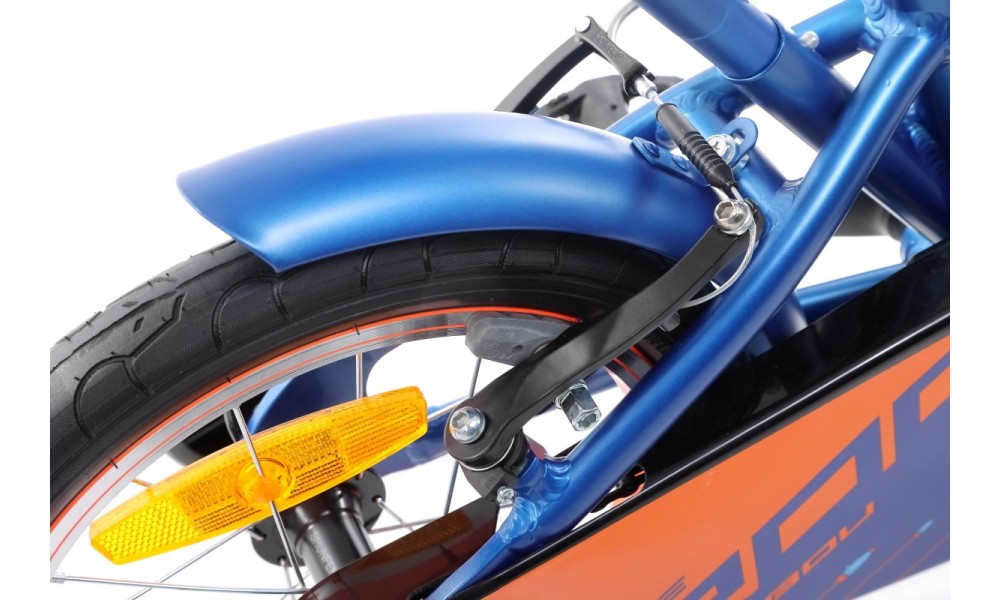 Rower dziecięcy Tabou Rocket Alu Lite 14  - niebiesko-pomarańczowy