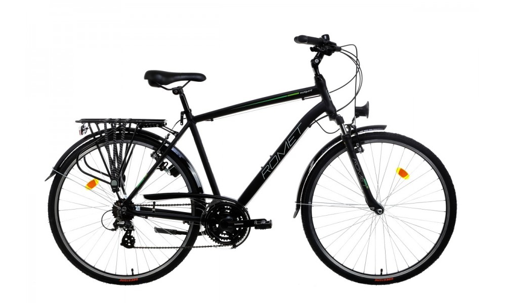 Rower trekkingowy Romet Wagant LIMITED - czarno-zielony