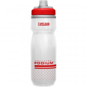Bidon CamelBak Podium Chill 620ml - biało-czerwony 1