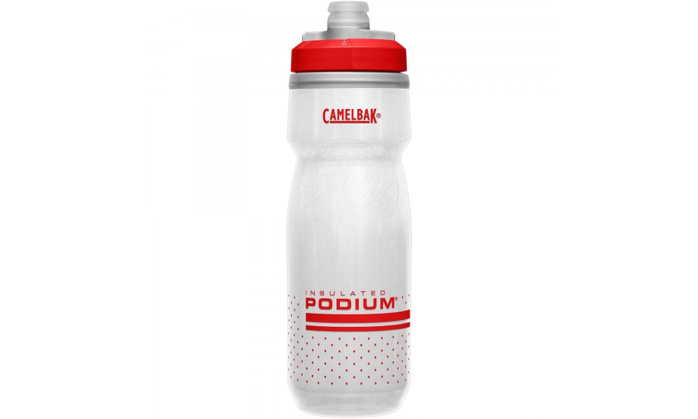Bidon CamelBak Podium Chill 620ml - biało-czerwony