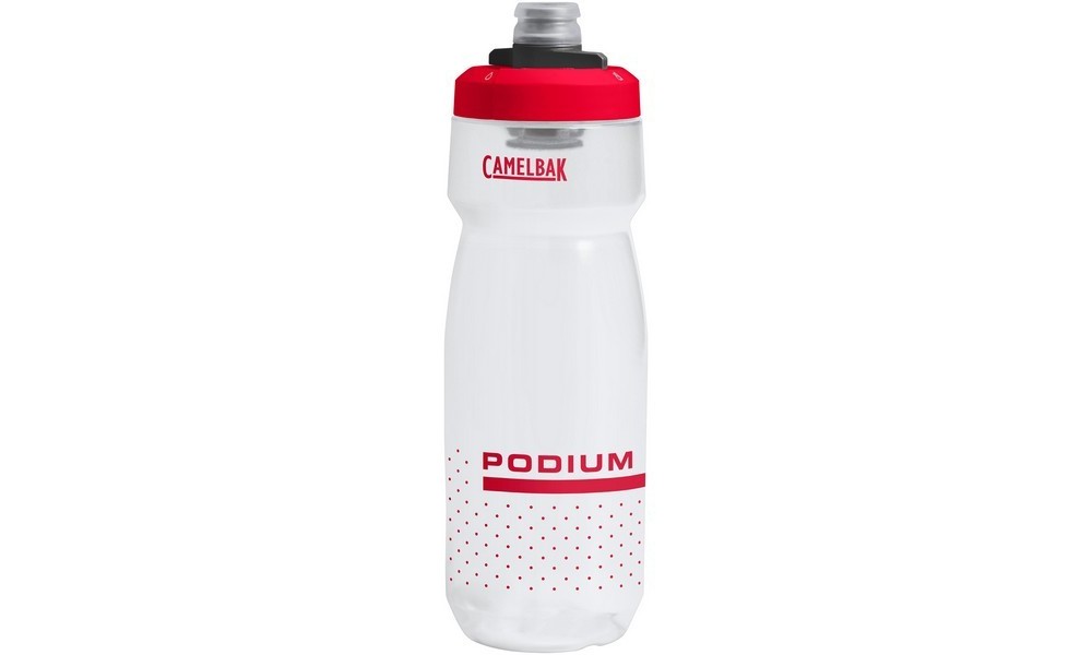 Bidon Camelbak Podium 710 ml - biały-czerwony
