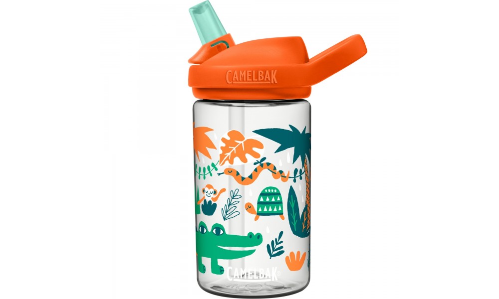 Butelka CamelBak Eddy+Kids 400ml - pomarańczowy - wzór