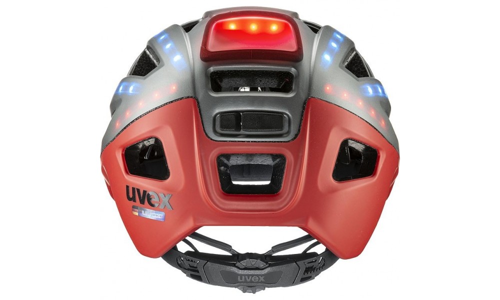 Kask Uvex Finale light 2.0 - srebrno-czerwony