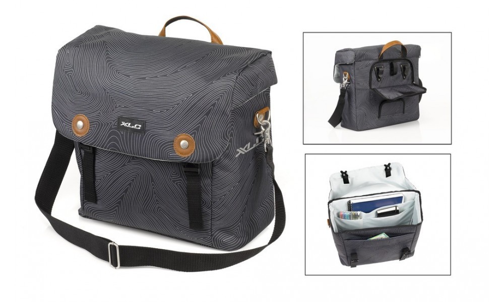 Torba na ramię XLC "odcisk palca" - antracytowy