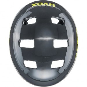 Kask dziecięcy Uvex Kid 3 - szary-limonkowy 2