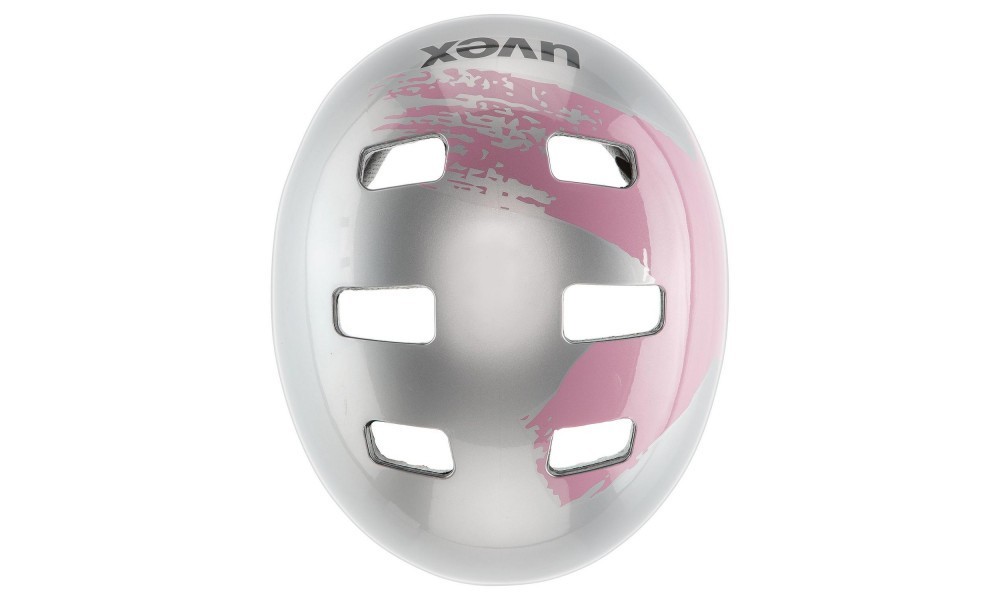 Kask dziecięcy Uvex Kid 3 - srebrno-różowy