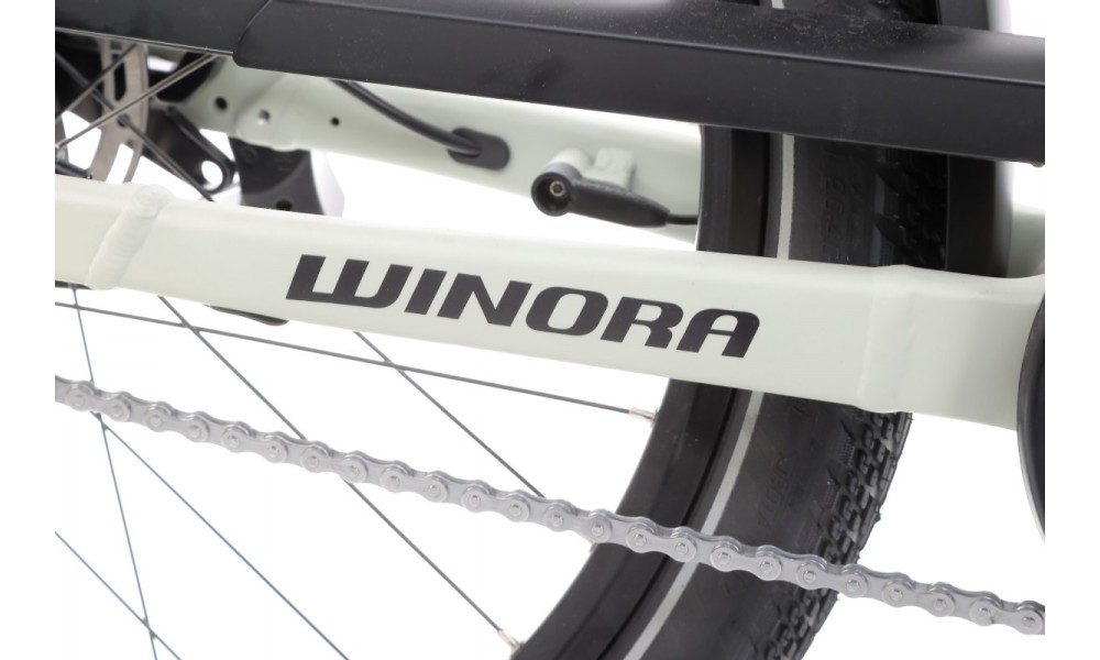 Rower trekkingowy elektryczny Winora Sinus N5f Eco Wave - szary