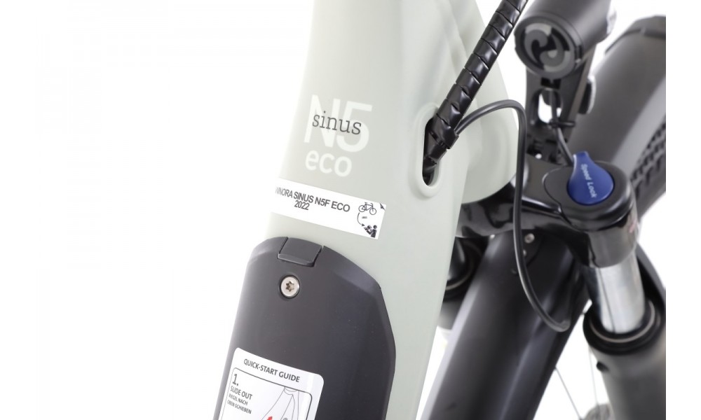 Rower trekkingowy elektryczny Winora Sinus N5f Eco Wave - szary