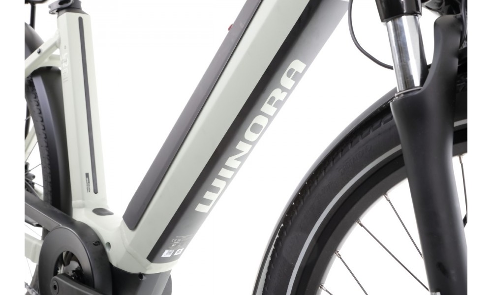 Rower trekkingowy elektryczny Winora Sinus N5f Eco Wave - szary