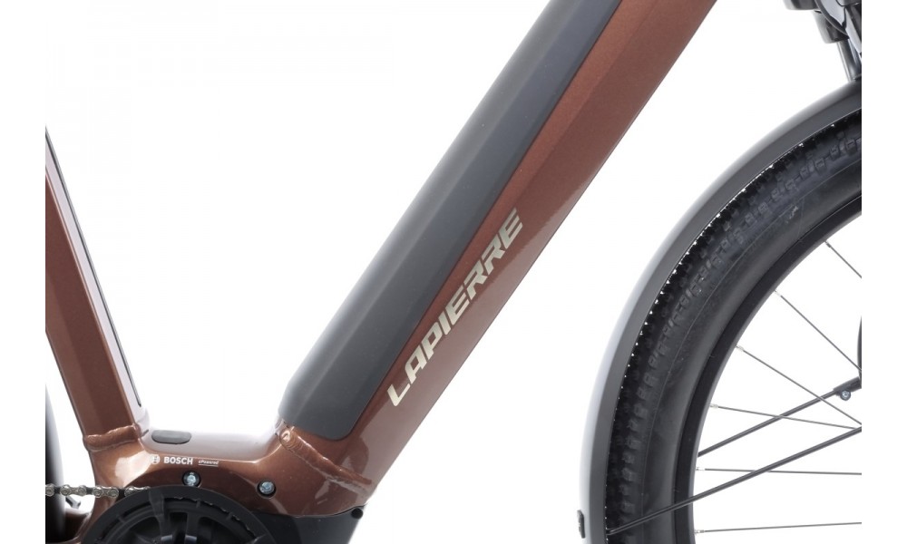 Rower trekingowy elektryczny Lapierre E-EXPLORER 6.5 LS - brązowy