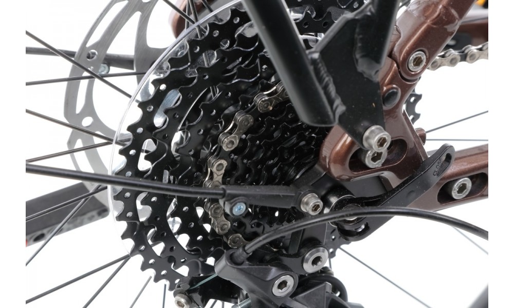 Rower trekingowy elektryczny Lapierre E-EXPLORER 6.5 LS - brązowy