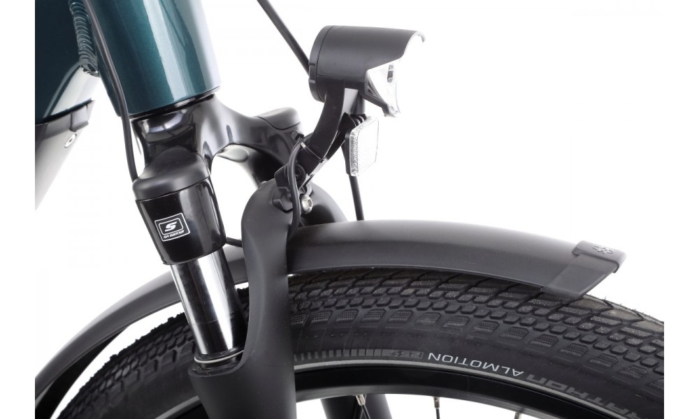 Rower trekkingowy elektryczny Winora Sinus N8f Lady - zielony