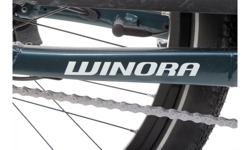 Rower trekkingowy elektryczny Winora Sinus N8f Lady - zielony