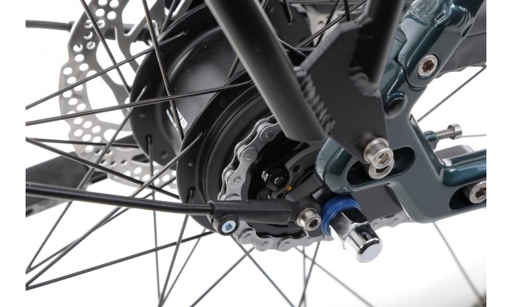 Rower trekkingowy elektryczny Winora Sinus N8f Lady - zielony