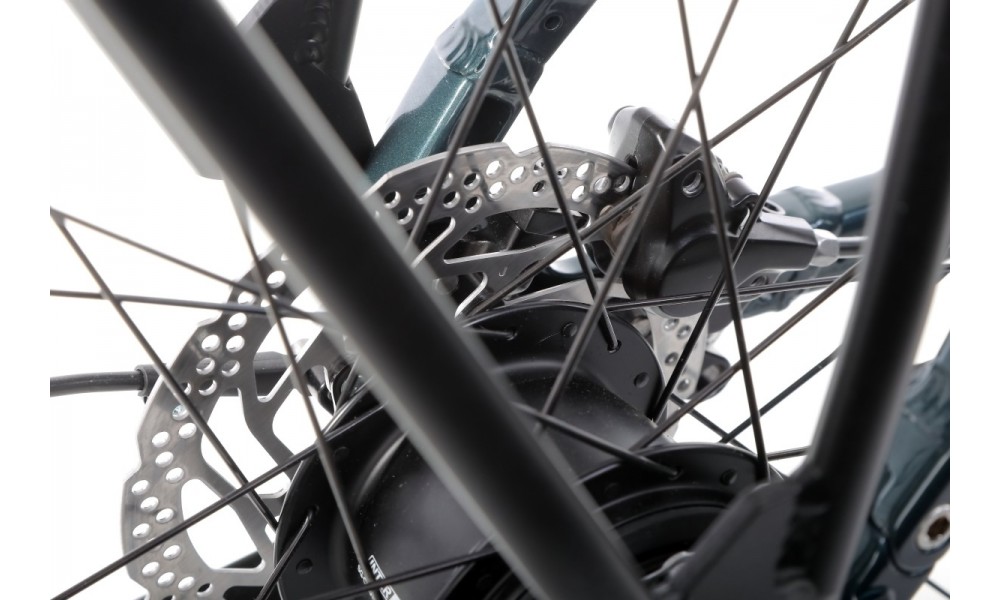 Rower trekkingowy elektryczny Winora Sinus N8f Lady - zielony