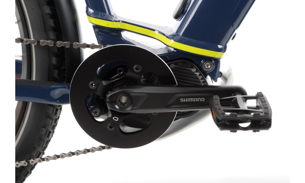 Rower trekkingowy elektryczny Husqvarna Cross Tourer CT3 Lady 27,5 - biały-niebieski